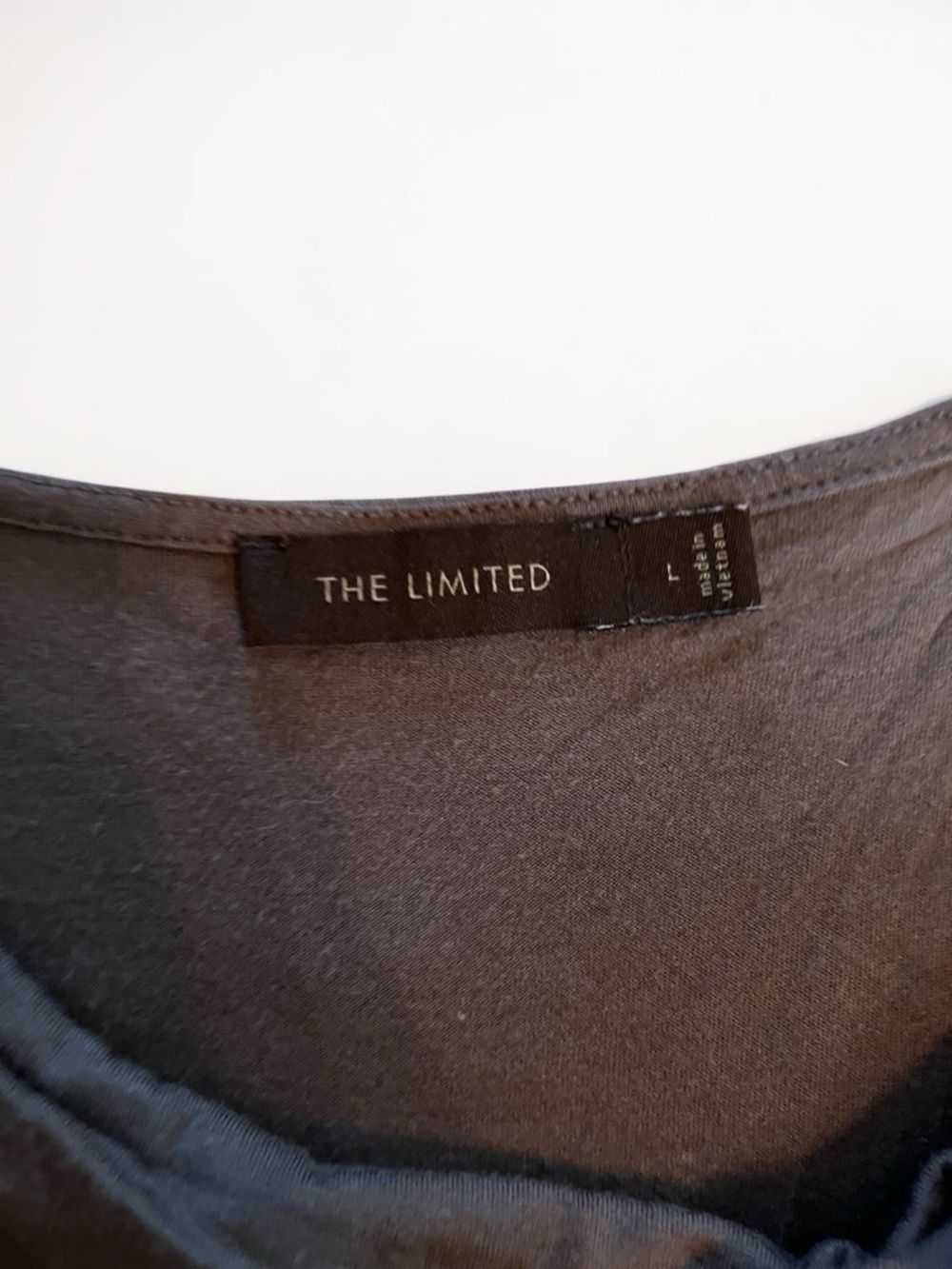 The Limited Brown One-Shoulder Knot Tank Womens Size Large 100% Modal - Picture 4 of 7